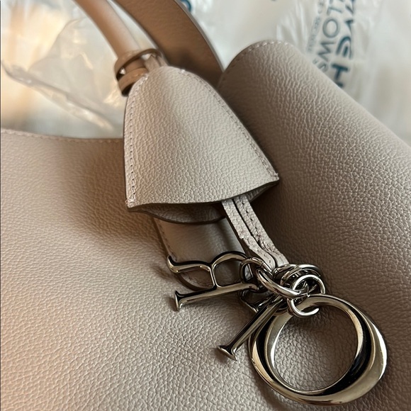 Dior Pink Leather Open Bar Tote Bag mauve color - Picture 4 of 4